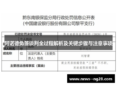 阿诺德免签谈判全过程解析及关键步骤与注意事项 阿诺德免签谈判全过程解析及关键步骤与注意事项
